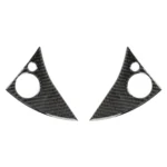 2 PCS Car Steering Wheel Button Carbon Fiber Decorative Sticker for Mercedes-Benz W204 2007-2010 - Image 2