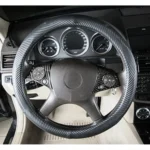2 PCS Car Steering Wheel Button Carbon Fiber Decorative Sticker for Mercedes-Benz W204 2007-2010 - Image 6