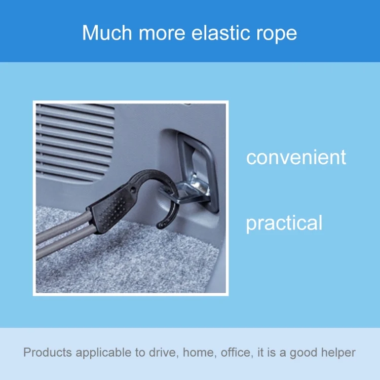 CMS2266B_5.webp Reusable Car Fastening Rope Car Adjustable Elastic Rope Trunk Storage Hooks Strap Fastening Vehicle Fastening Rope, Length: 1.5m - Image 6