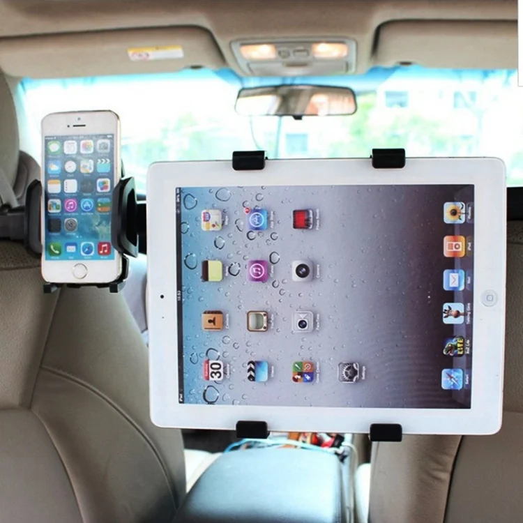 CMS2611_12.webp IMOUNT Car Headrest Mount 2 in 1 Car Back Seat Headrest Mount Tablet and Phone Holder with 360 Degree Adjustable Rotatio, For iPhone, Galaxy, Huawei, Xiaomi, Sony, LG, HTC, Google and other Smartphones, iPad, Tablet, Phone - Image 13