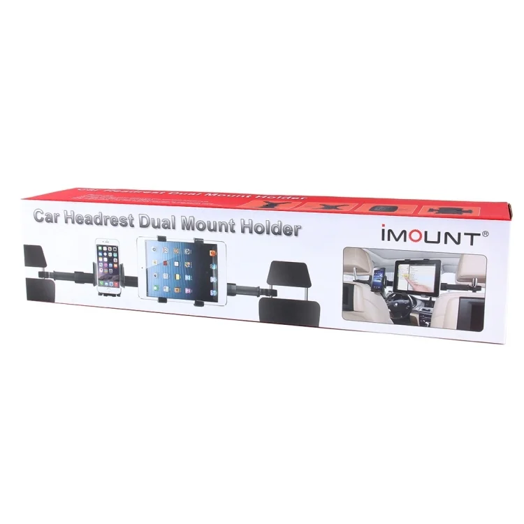 CMS2611_9.webp IMOUNT Car Headrest Mount 2 in 1 Car Back Seat Headrest Mount Tablet and Phone Holder with 360 Degree Adjustable Rotatio, For iPhone, Galaxy, Huawei, Xiaomi, Sony, LG, HTC, Google and other Smartphones, iPad, Tablet, Phone - Image 10