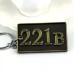 Detective Sherlock 221B Key Chain Car Key Ring Multi-functional Tool Key Holder Key Chains Rings Holder Pendant  Auto Parts - Image 4