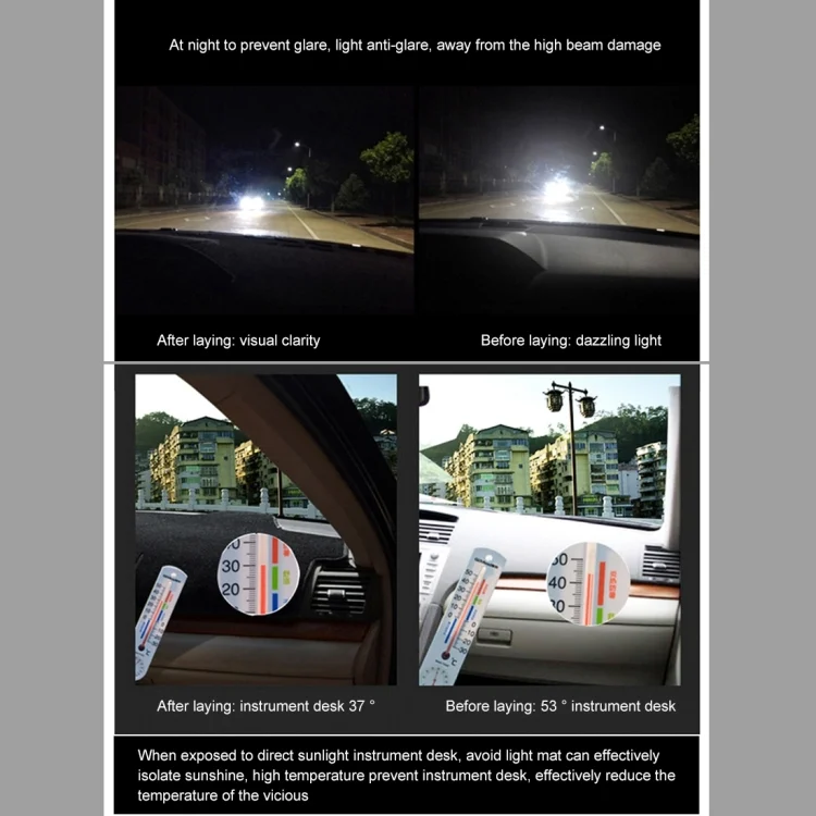 CMS2875R_5.webp Left-hand Drive Car Light Instrument Panel Sunscreen Dark Mats Cover for Venucia B50 / R50 - Image 6