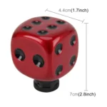 Universal Dice Shape Car Gear Shift Knob Modified Car Gear Shift Knob Auto Transmission Shift Lever Knob Gear Knobs - Image 2