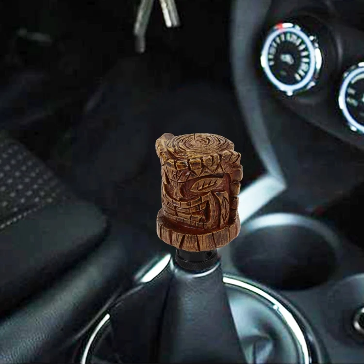 CMS2994_5.webp Universal Wood Avatar Shape Car Shift Lever Resin Modified Gear Knobs - Image 6