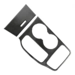 2 PCS Car Water Cup Panel Carbon Fiber Decorative Sticker for Jeep Grand Cherokee 2014-2015 - Image 2