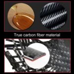 2 PCS Car Water Cup Panel Carbon Fiber Decorative Sticker for Jeep Grand Cherokee 2014-2015 - Image 4