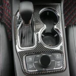 2 PCS Car Water Cup Panel Carbon Fiber Decorative Sticker for Jeep Grand Cherokee 2014-2015 - Image 6
