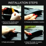B-15 Stone Pattern Car Mount Phone Holder for 4-6.5 inch Phones - Image 7