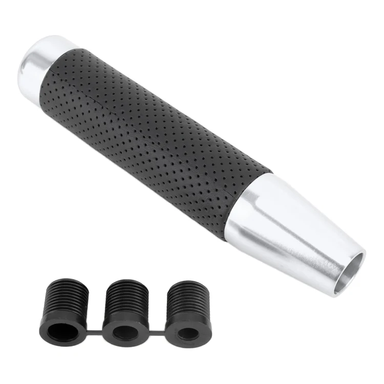CMS3180S_4.webp Metal Leather Long Column Car Shift Knob, Size: 18x3.3cm - Image 5