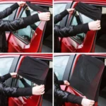 2 PCS Car Shade Block Car Sun Block Window Gauze Shading Net Side Blocking Cover Sun Net Sandbags Side Window Sunshade Cover, Size: 92*54cm - Image 4