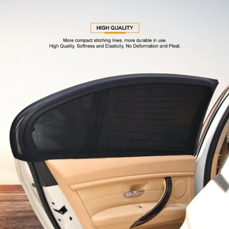 CMS3232_6.webp 2 PCS Car Shade Block Car Sun Block Window Gauze Shading Net Side Blocking Cover Sun Net Sandbags Side Window Sunshade Cover, Size: 92*54cm - Image 7