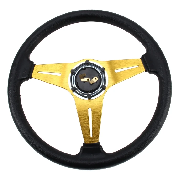CMS3439J_2.webp 35cm PU Racing Sport Hand Wheel Car Modified Steering Wheel - Image 3