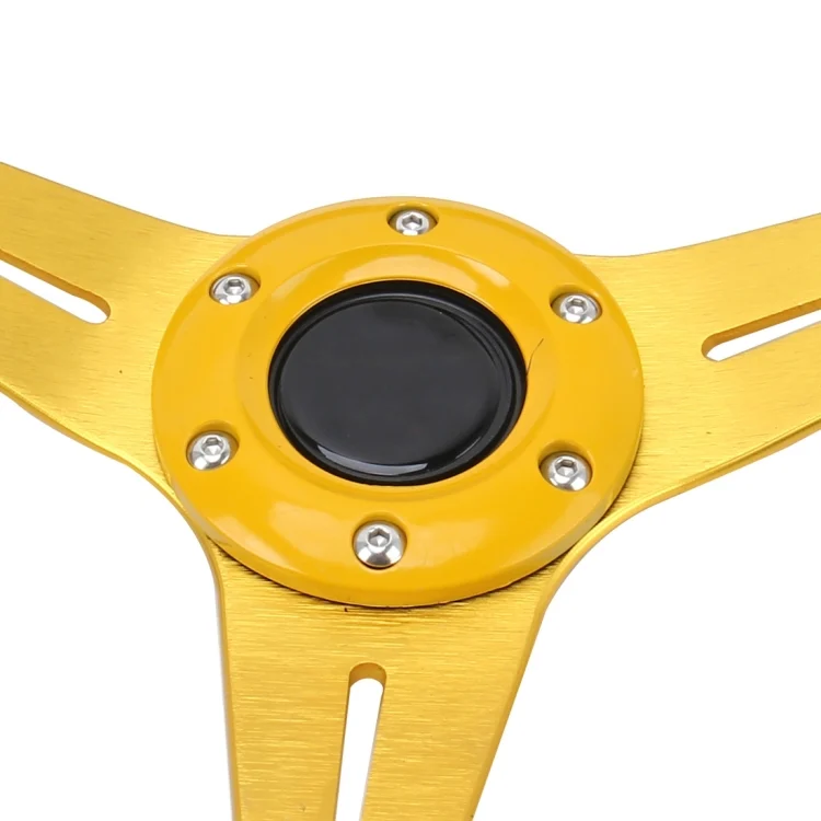 CMS3439J_3.webp 35cm PU Racing Sport Hand Wheel Car Modified Steering Wheel - Image 4