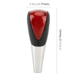 Universal High Carbon Fiber Texture Leather Hole Pattern Car Gear Shift Knob Modified Shifter Lever Knob - Image 3