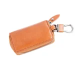 Universal Pure Cow Leather Waist Hanging Zipper Wallets Key Holder Bag (No Include Key) - Image 2