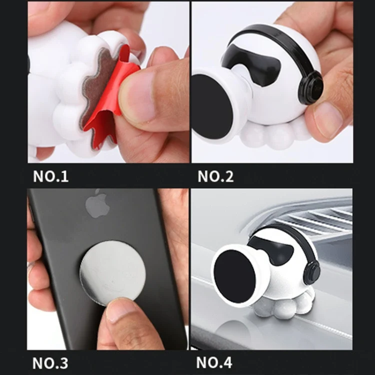 CMS3678W_9.webp Car Octopus Shape Magnetic Mobile Phone Holder - Image 10