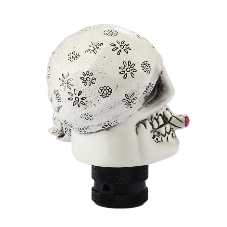 CMS3844W_3.webp Pirate Skull Shaped Universal Vehicle Car Shifter Cover Manual Automatic Gear Shift Knob - Image 4
