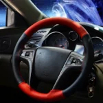 Four Seasons Genuine Leather Hand-stitched Car Adaptation Steering Wheel Cover for 38cm Steering Wheel - Image 12
