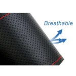 Four Seasons Genuine Leather Hand-stitched Car Adaptation Steering Wheel Cover for 38cm Steering Wheel - Image 5