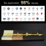 Four Seasons Genuine Leather Hand-stitched Car Adaptation Steering Wheel Cover for 38cm Steering Wheel - Image 7