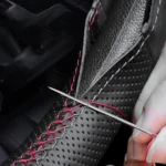 Four Seasons Genuine Leather Hand-stitched Car Adaptation Steering Wheel Cover for 38cm Steering Wheel - Image 10