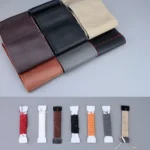 Car Universal Genuine Leather Hand-stitched Steering Wheel Cover The First Layer of Cowhide Laser Hole Hand Sewing Sets - Image 5