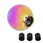 Universal Vehicle Car Gradient Blue Screwed Shifter Cover Manual Automatic Aluminum Gear Shift Knob - Image 5