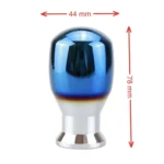 Universal Vehicle Car Blue Aluminum Alloy Gear Shifter Lever Manual Automatic Shift Knob Adapter, Size: 4.4x7.8cm - Image 2