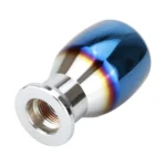 Universal Vehicle Car Blue Aluminum Alloy Gear Shifter Lever Manual Automatic Shift Knob Adapter, Size: 4.4x7.8cm - Image 4