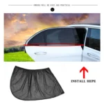 2 PCS Car Rear Window Net Yarn Sunscreen Insulation Window Sunshade Cover, Size: 113*50cm - Image 7