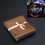 Car Genuine Leather Hand-stitched Adaptation Steering Wheel Cover