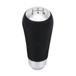 Universal Car Modified Shifter Black Leather Lever Manual 5-Speed Gear Shift Knob - Image 2