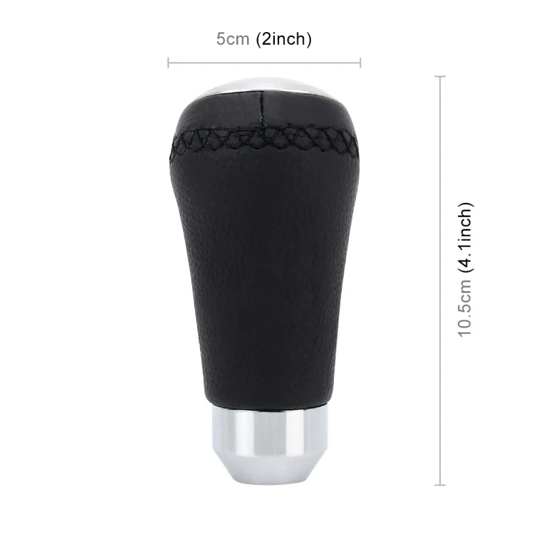 CMS3984_2.webp Universal Car Modified Shifter Black Leather Lever Manual 5-Speed Gear Shift Knob - Image 3