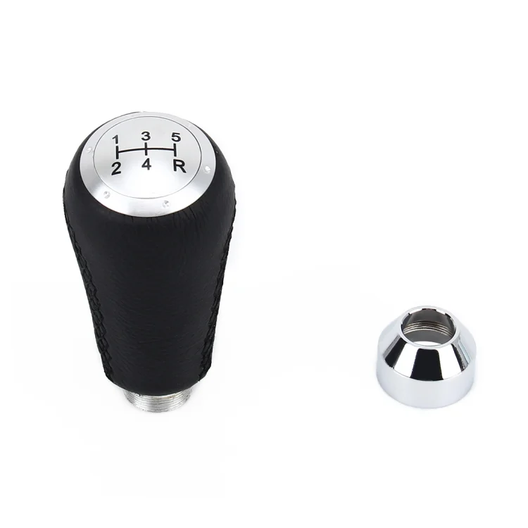 CMS3984_5.webp Universal Car Modified Shifter Black Leather Lever Manual 5-Speed Gear Shift Knob - Image 6