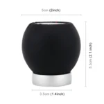 Universal Car Modified Shifter Black Leather Lever Manual 6-Speed Gear Shift Knob - Image 3