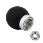 Universal Car Modified Shifter Black Leather Lever Manual 6-Speed Gear Shift Knob - Image 4