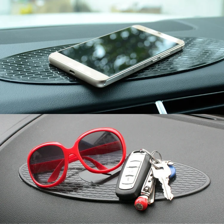 CMS4588_5.webp Car Auto Oval Soft Rubber Dashboard Anti-slip Pad Mat for Phone / GPS/ MP4/ MP3, Size: 30*9.5cm - Image 6