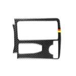 Car German Flag Carbon Fiber Right Drive Gear Position Panel Decorative Sticker for Mercedes-Benz W204 2007-2013 / W212 2010-2012 - Image 2