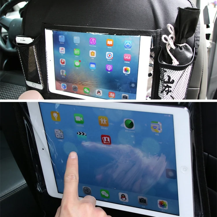 CMS5340_8.webp Car Auto Seat Back Bag Multi-Pocket Travel Storage Hanging Pocket Storage Bag for iPad and Other Goods - Image 9