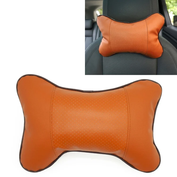 CMS5413E.webp Four Seasons Breathable Leather Surface Car Neck Pillow Head Pillow - Image 1