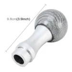 Universal Car Gear Shift Knob Modified Car Gear Shift Knob Auto Transmission Shift Lever Knob Carbon Lead Gear Knobs  with Three Rubber Covers - Image 3