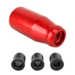 Universal Car Modified Gear Shift Knob Solid Color Smooth Auto Transmission Shift Lever Knob with Three Rubber Covers - Image 4