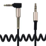 3.5mm 3-pole Male to Male Plug Audio AUX Retractable Coiled Cable, Length: 1.5m - Image 3
