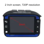 HD 720P 2.4 inch Video Camera Recorder DVR + Radar Detector, SQ Program, Support G-sensor / Night Vision - Image 5