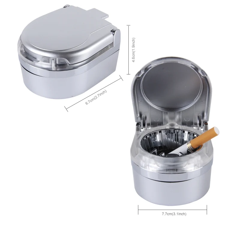 CMS5915S_3.webp SHUNWEI SD-1201 Mini Portable Car Ashtray Blue LED Light for Dashboard Cigar Cigarette - Image 4