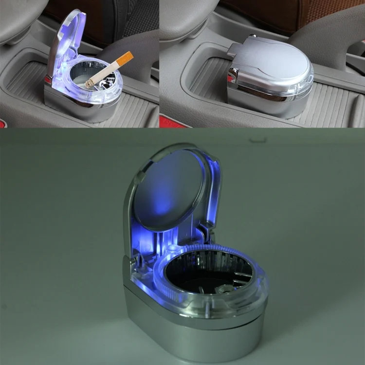 CMS5915S_6.webp SHUNWEI SD-1201 Mini Portable Car Ashtray Blue LED Light for Dashboard Cigar Cigarette - Image 7