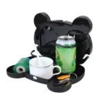 Cartoon Style Foldable Back Car Seat Drink Holder Back Seat Food Tray Storage Organizer Table - Image 4