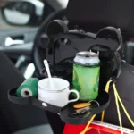 Cartoon Style Foldable Back Car Seat Drink Holder Back Seat Food Tray Storage Organizer Table - Image 7