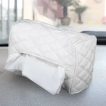 Car Auto Leather Sun Visor Backseat Hanger Tissue Box Paper Napkin Bag (Not Include Napkin) - Image 6